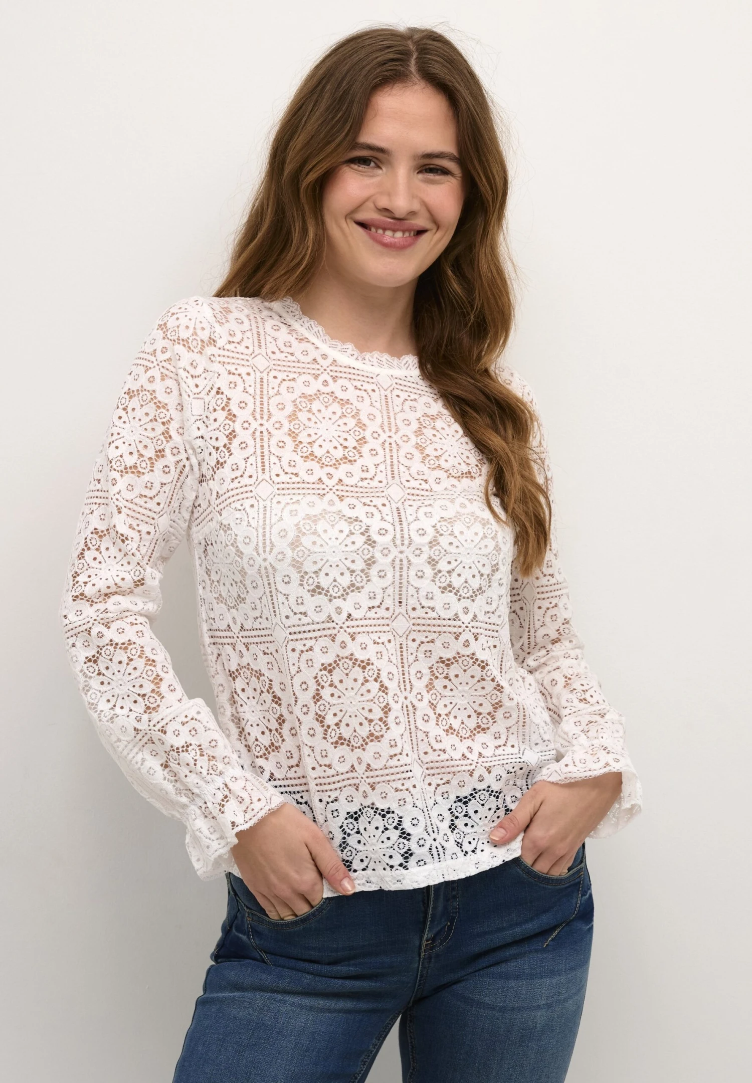 CREAM CRTILEY - Bluzka - Snow White