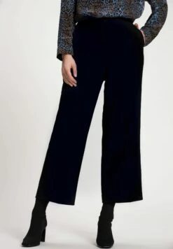 Ulla Popken Spodnie Materiałowe - Diepdonkerblauw