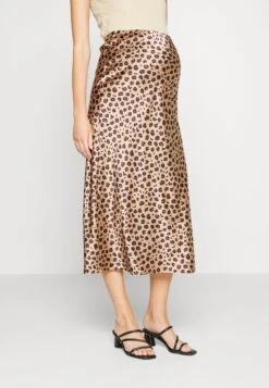 LEOPARD DORIS SKIRT - Spódnica Trapezowa - Braun