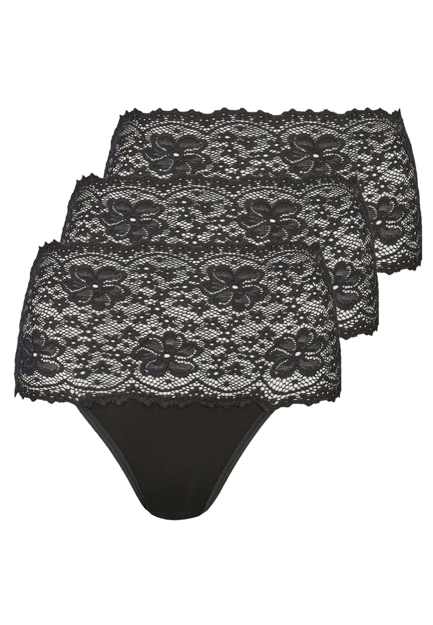 3ER PACK MILLEFLEURS - Panty - Schwarz - obrazek 5