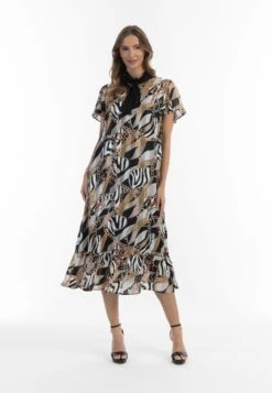 Faina MIT ALLOVER-PRINT - Sukienka Letnia - Schwarz Mehrfarbig