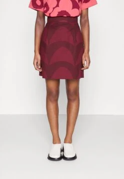 Marimekko JUDY SKIRT - Spódnica Mini - Dark Red/wine Red