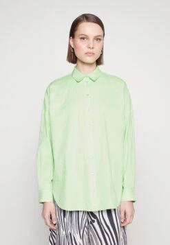 Selected Femme SLFLINA SANNI SHIRT - Bluzka - Pistachio Green