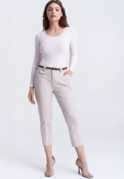 Spodnie Materiałowe - Beige