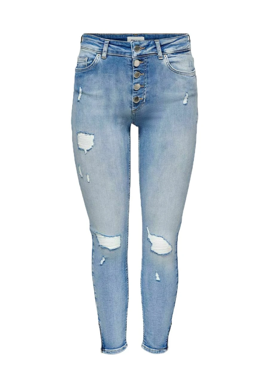 ONLY Jeansy Skinny Fit - Light Blue Denim