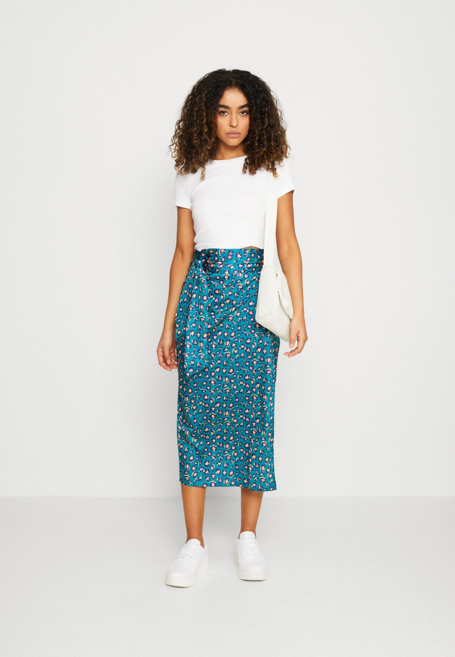 NEVER FULLY DRESSED JASPRE SKIRT - Spódnica Z Zakładką - Teal - obrazek 2