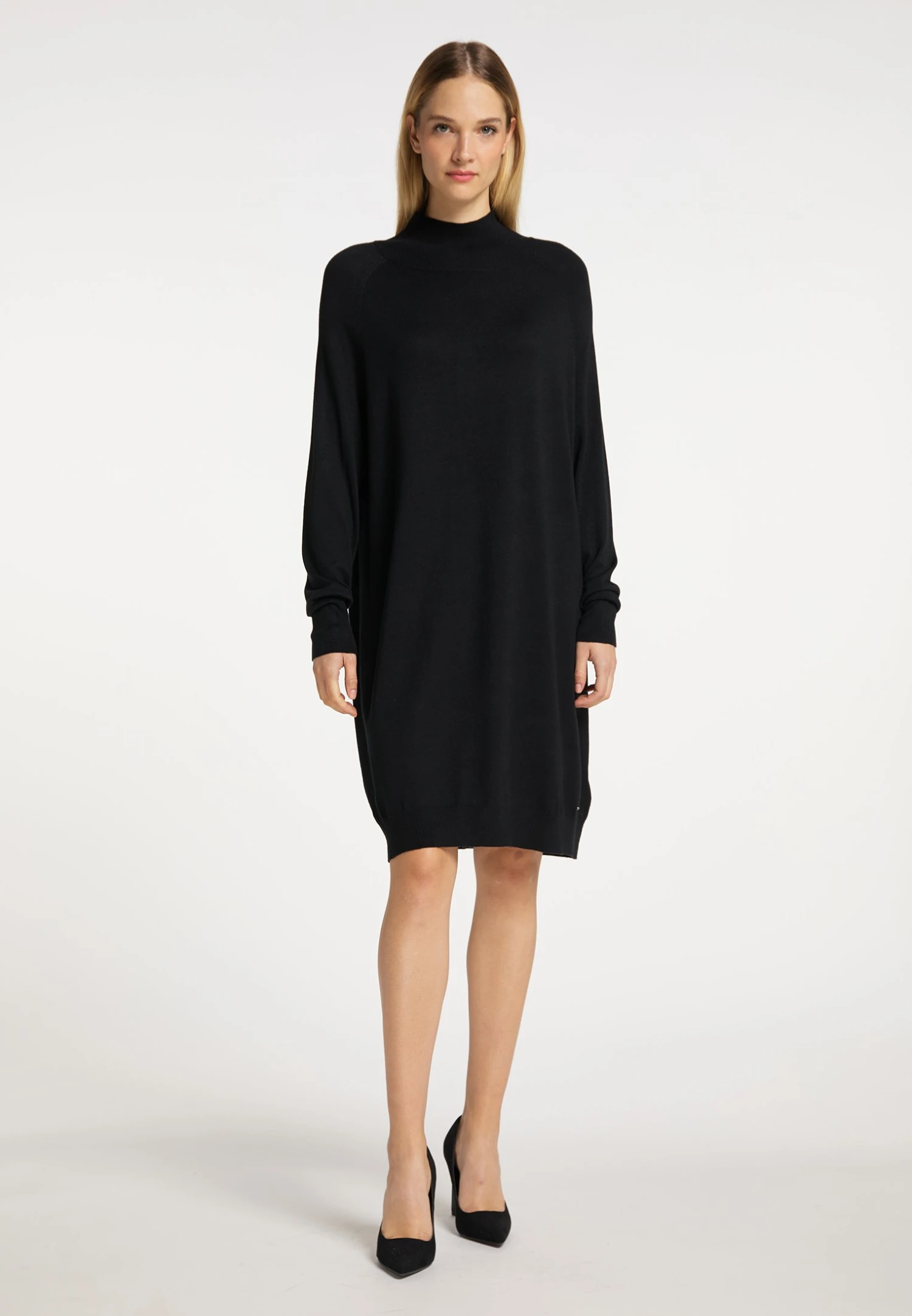 DREIMASTER BARADELLO - Sukienka Dzianinowa - Schwarz - obrazek 2