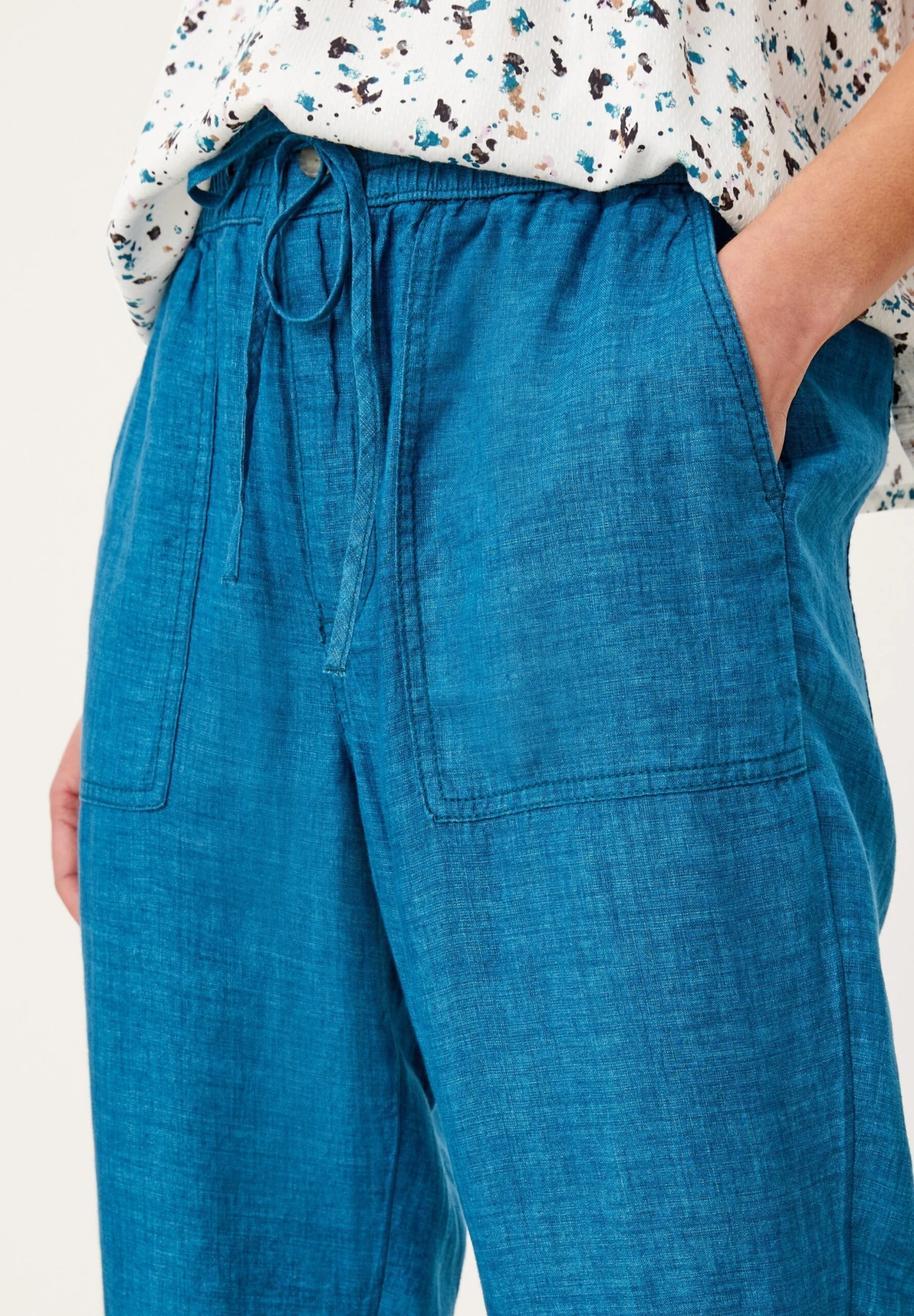 S.Oliver DE JOGGING - Spodnie Treningowe - Dark Teal Melange - obrazek 4