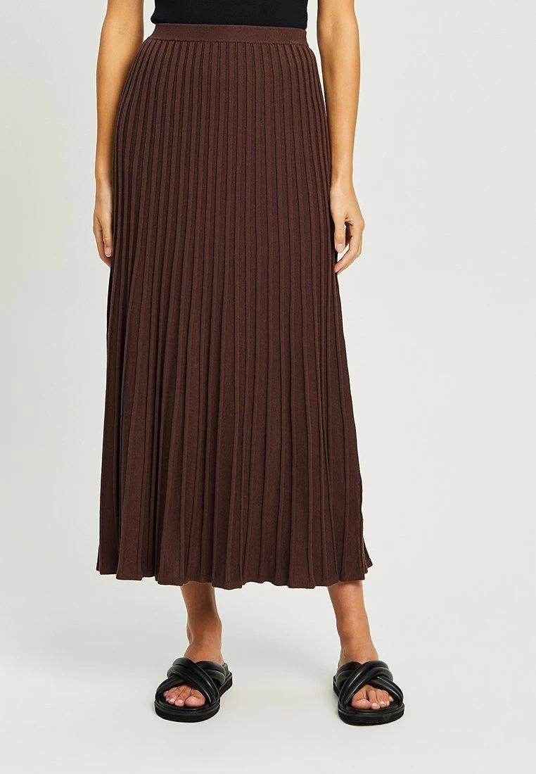 CYRUS - Spódnica Trapezowa - Chocolate