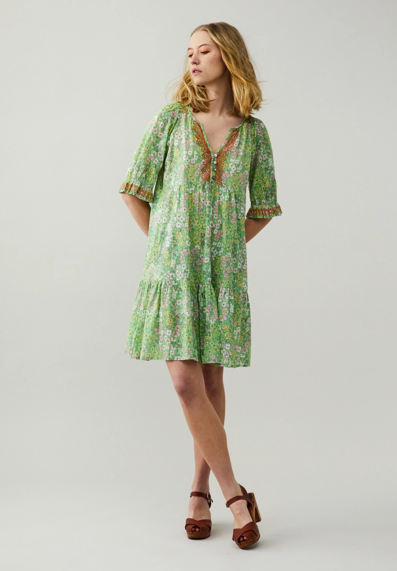 Odd Molly PHOENIX - Sukienka Letnia - Happy Green