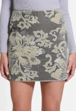 Guess Spódnica Mini - Mehrfarbig Grau