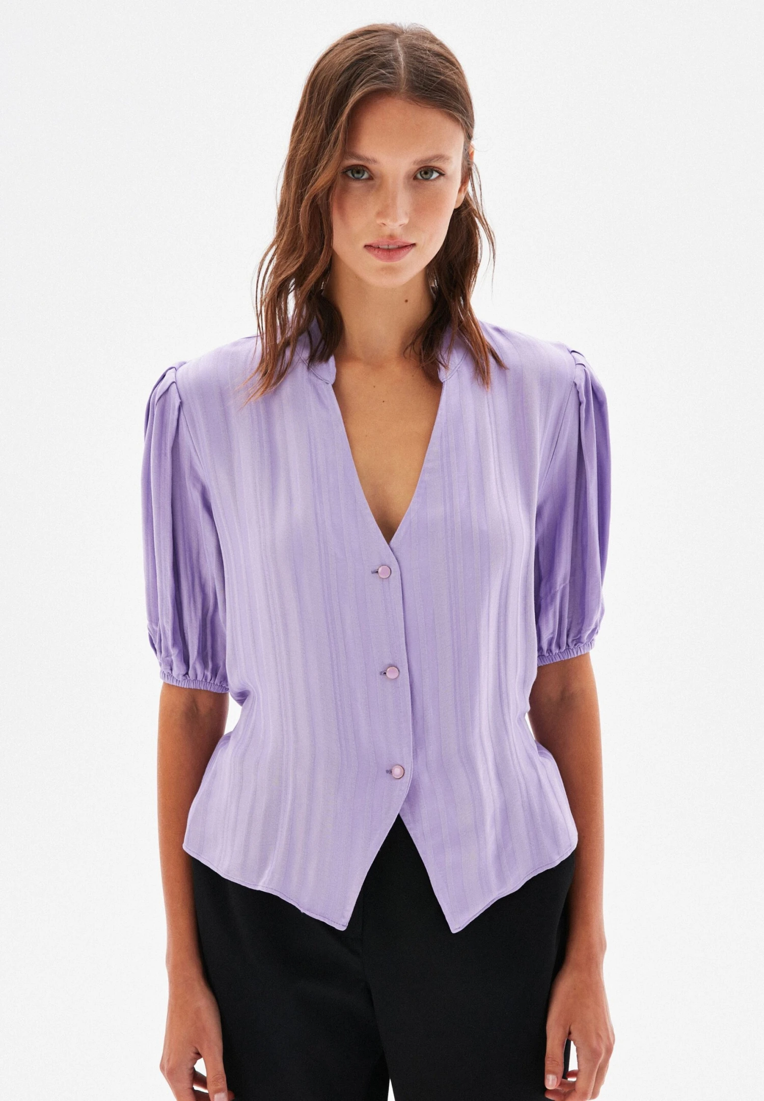 BALLOON SLEEVE - Koszula - Lilac