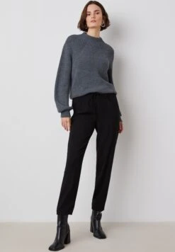 Twist Spodnie Materiałowe - Black