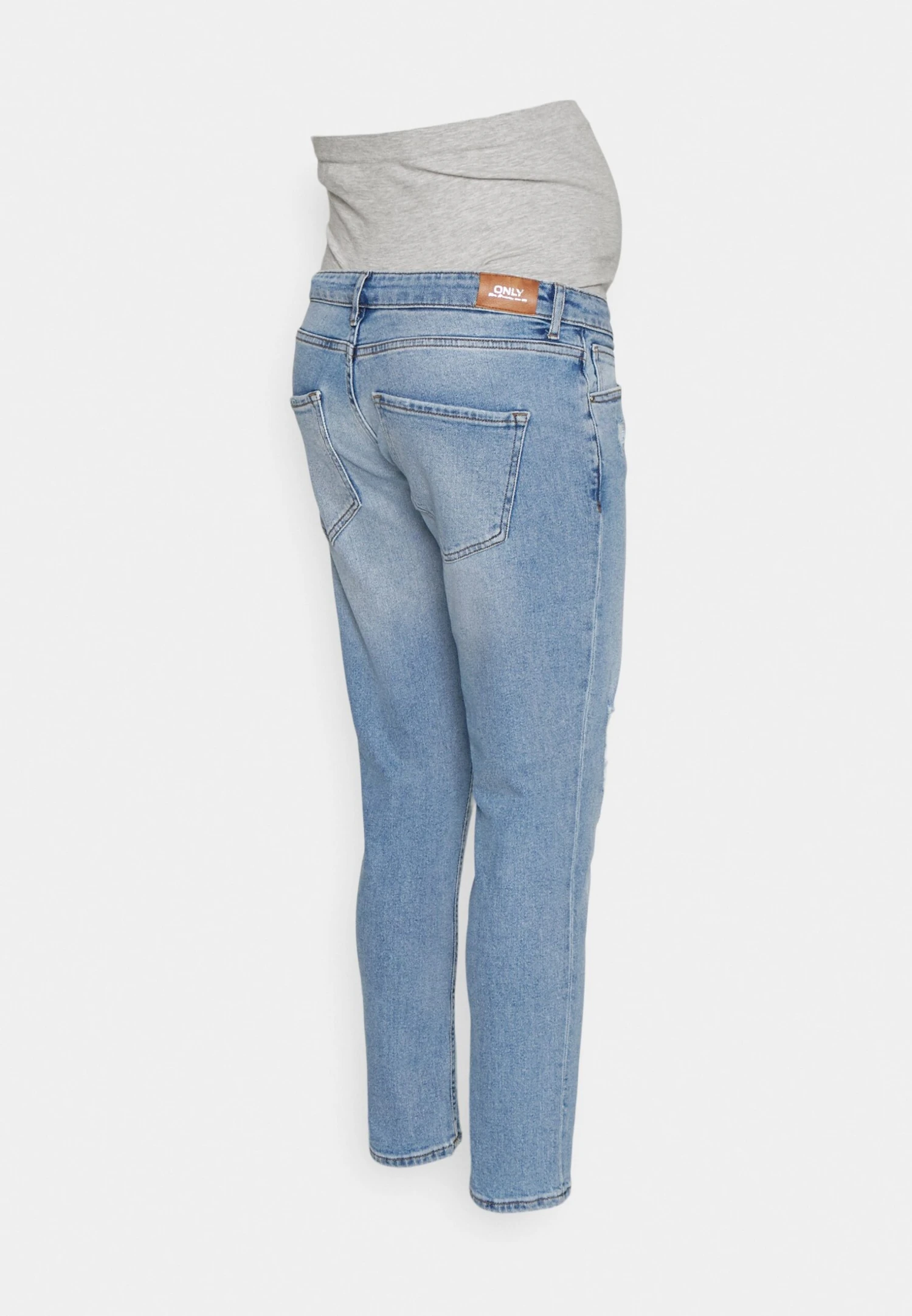 ONLY MATERNITY OLMENEDA MOM - Jeansy Zwężane - Light Blue Denim - obrazek 2